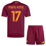 Günstige Fußballtrikots AS Roma Manu Kone 17 Kinder Heimtrikot 2025-26 Kurzarm